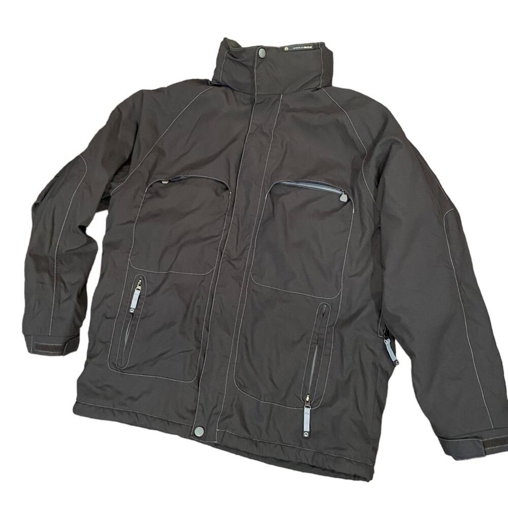 American Eagle Women's Size Large 12/14 Charcoal Gray Winter Ski Coat/Jacket